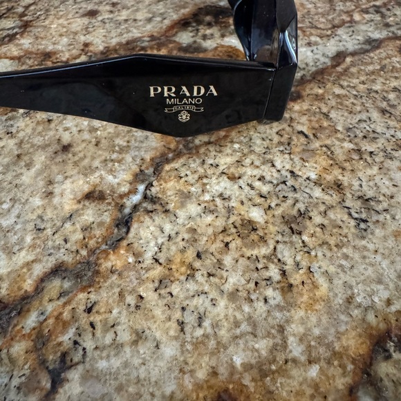Prada Dark Rectangular Sunglasses - Picture 2 of 6